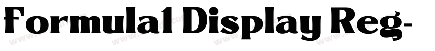Formula1 Display Reg字体转换